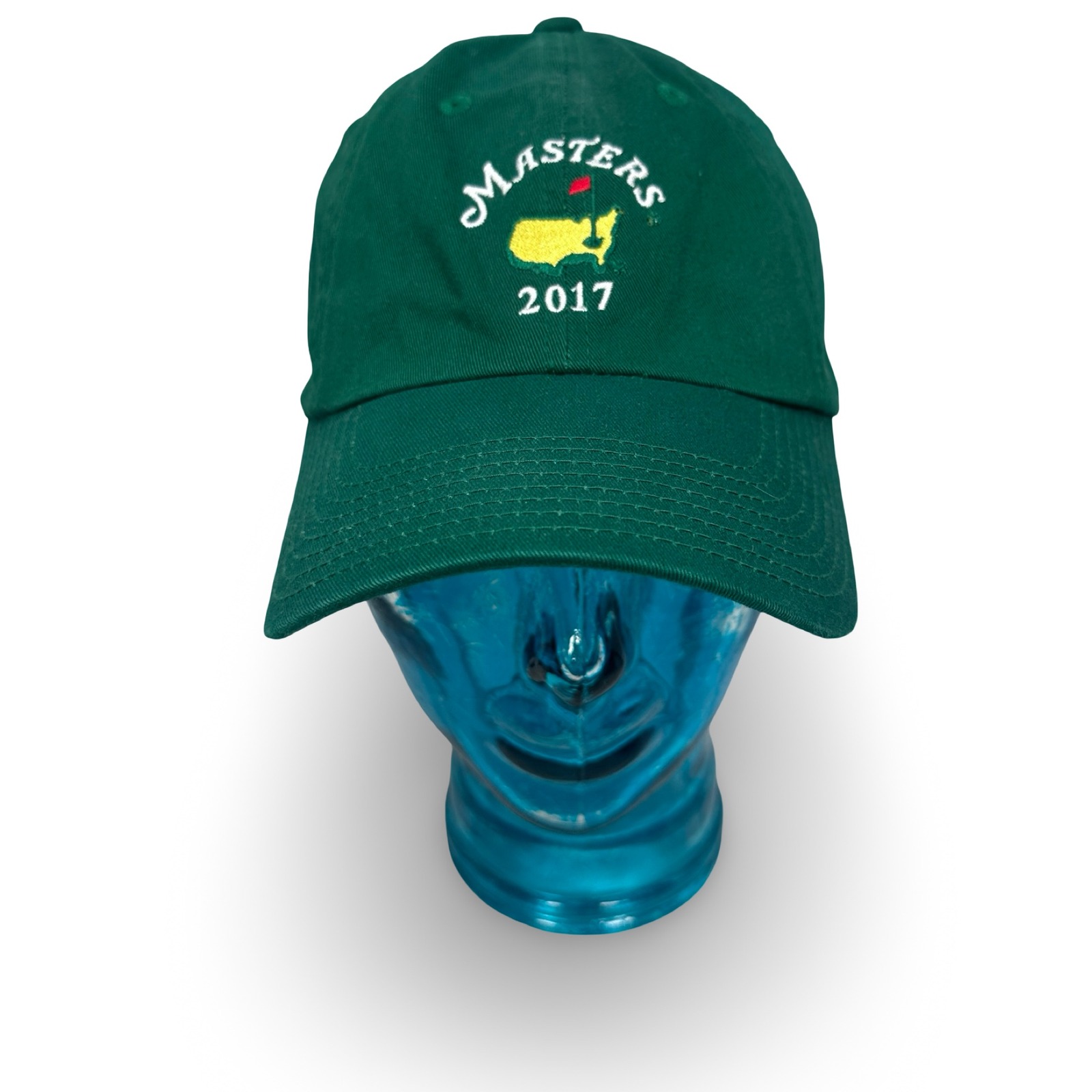 American Needle Masters 2017 Golf Tournament Green Adjustable Hat Cap Mens